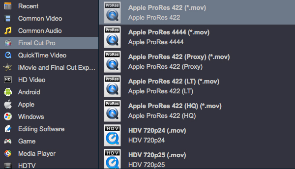 Convert Panasonic AJ-PX270 MXF for FCP X