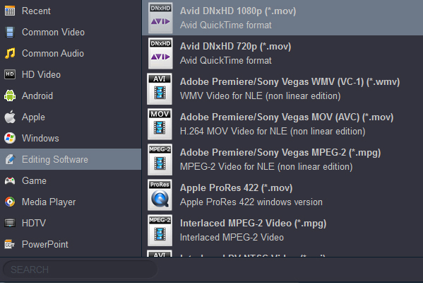 Convert H.265 DNxHD for importing and editing in Avid