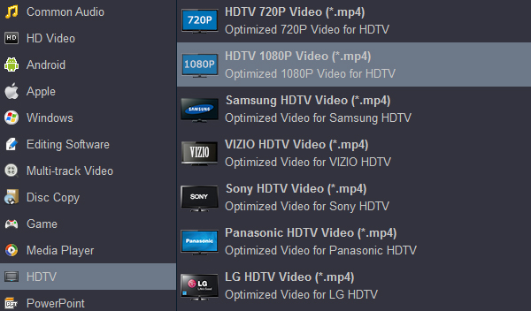 Convert Blu-ray to Samsung 4K TV formats